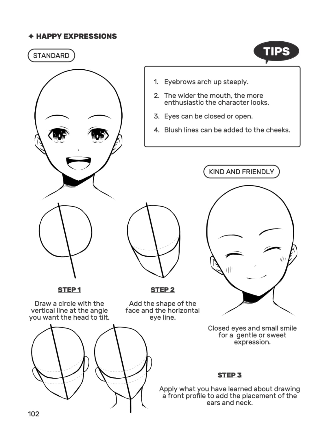 How to Draw Anime Heads and Faces