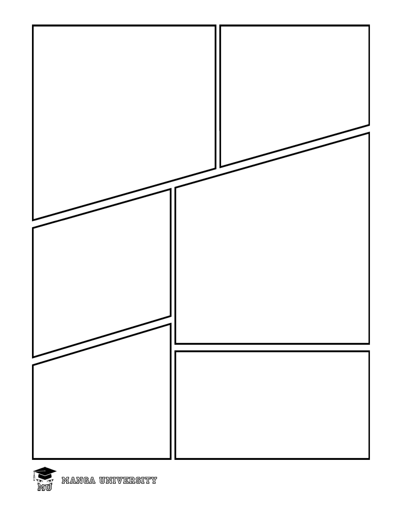 How to Draw Manga Blank Comic Book Practice Pages MANGA UNIVERSITY